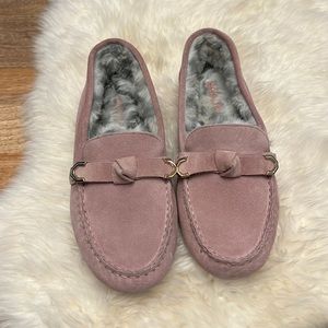 Cole Haan Womens Loafers Pale Mauve Suade